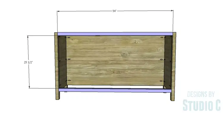 DIY Plans to Build a Myron Sideboard_Stretchers