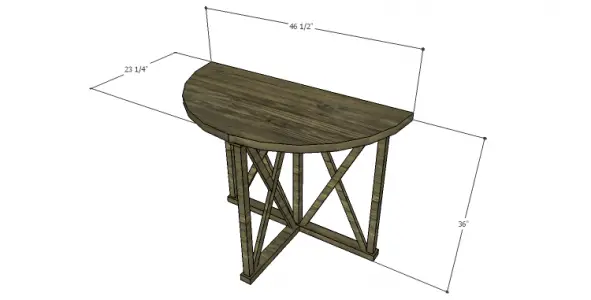 DIY Plans to Build a Davidson Console Table