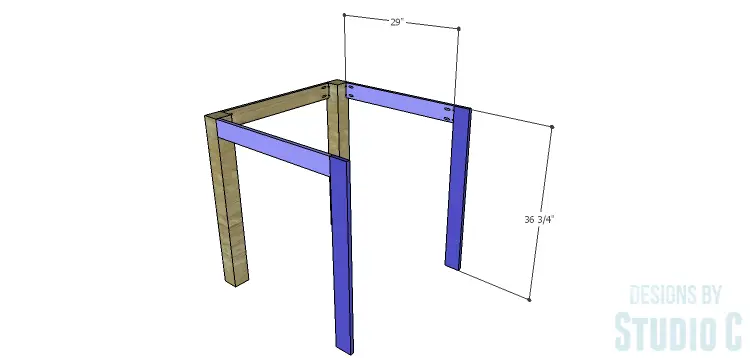DIY Plans to Build a Storage Counter Height Table_FB Legs