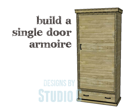 DIY Plans to Build a Single Door Armoire_Copy