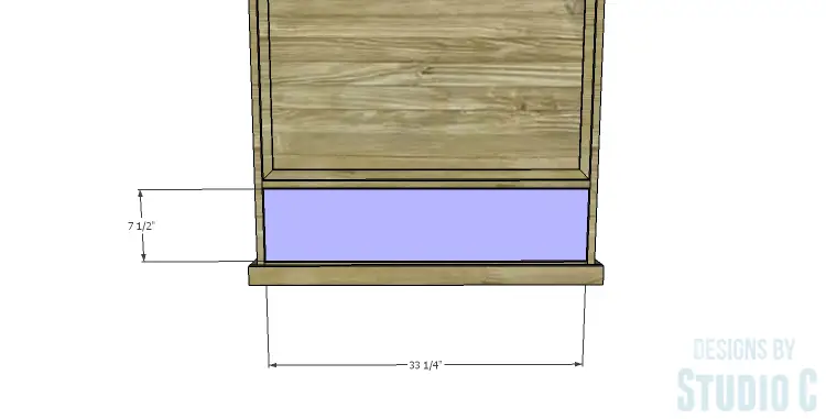 DIY Plans to Build a Single Door Armoire_Drawer Front