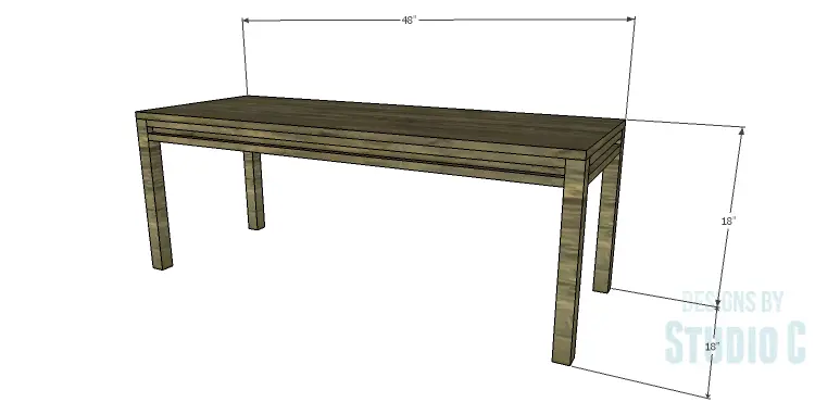 Build a Holly Dining Bench