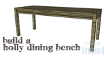 build holly dining bench