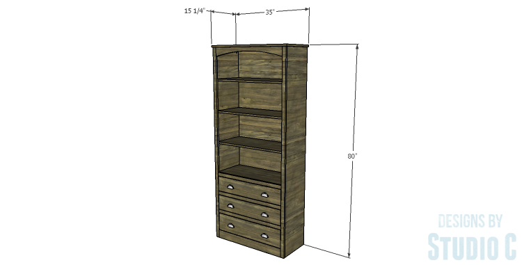 DIY Plans to Build a Bombay Bookcase