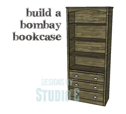 A Collection of DIY Plans to Build Bookcases_Bombay Bookcase