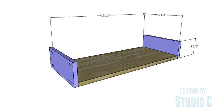 DIY Plans to Build a Bombay Bookcase_Drawer BS