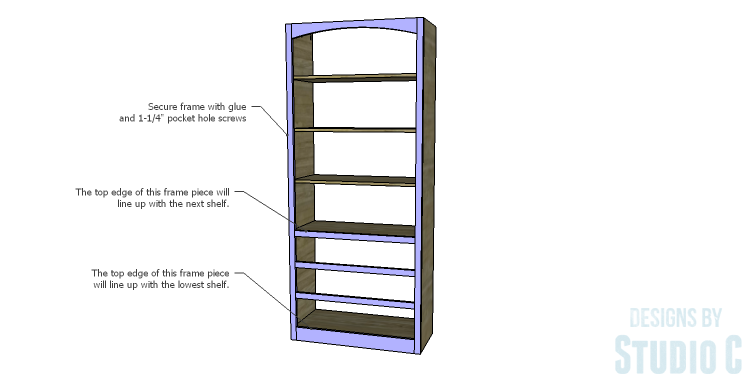 DIY Plans to Build a Bombay Bookcase_Front Frame 2