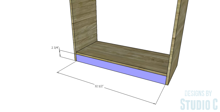 DIY Plans to Build a Bombay Bookcase_Kick Plate