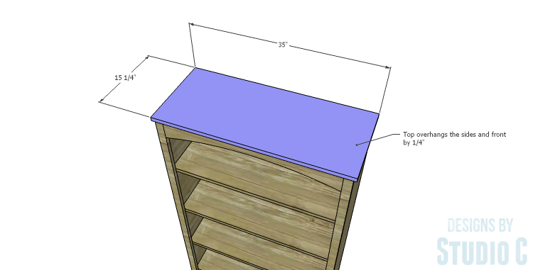 DIY Plans to Build a Bombay Bookcase_Top