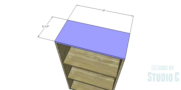 DIY Plans to Build a Kase Bookshelf_Top