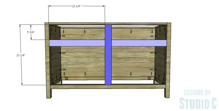 DIY Plans to Build a Trinity Cabinet_Front Dividers