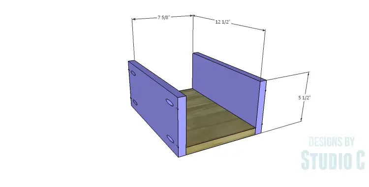 DIY Plans to Build a Matteo Drawer Cabinet_Small Drawer BS