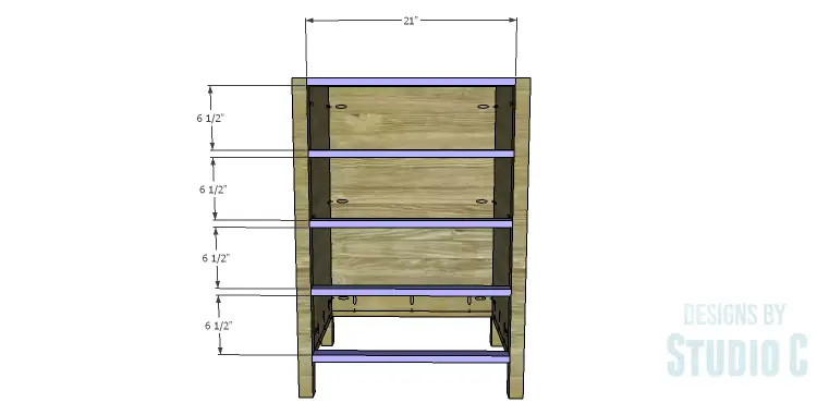 DIY Plans to Build a Matteo Drawer Cabinet_Stretchers