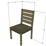 build a holly dining chair featured image of project with dimensions