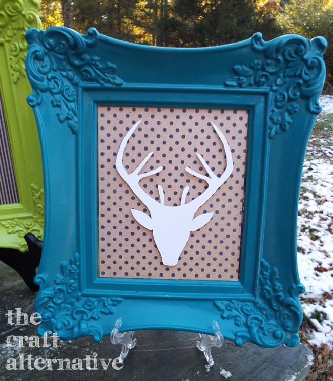 Framed Deer Wall Art_Lagoon