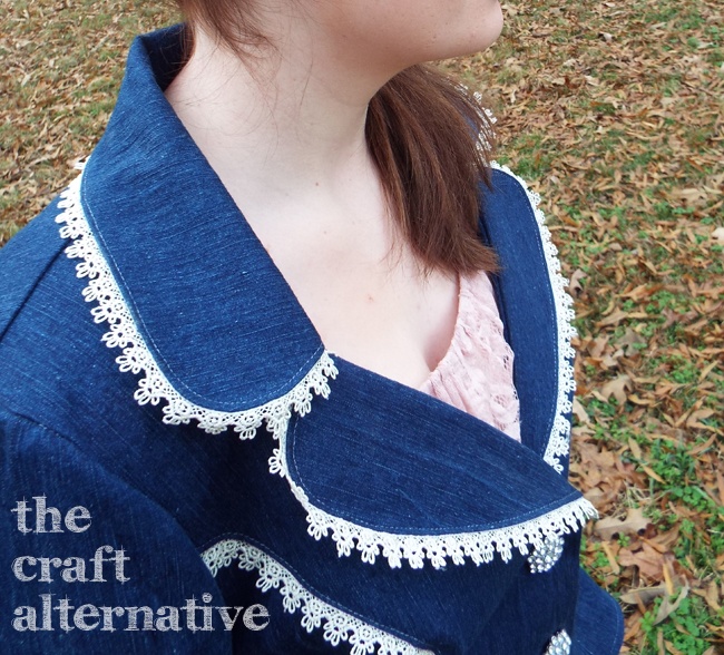 Pyramid Collection Knock Off Jacket Neckline