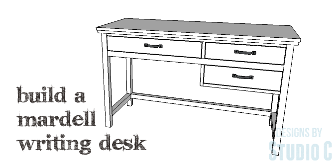 build mardell writing desk