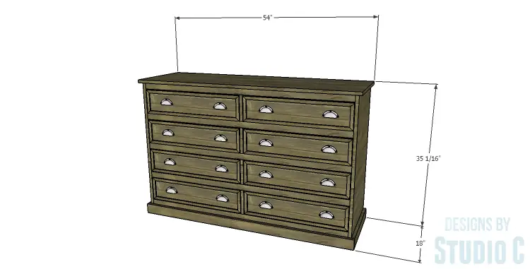DIY Plans to Build a Providence Dresser_Dims