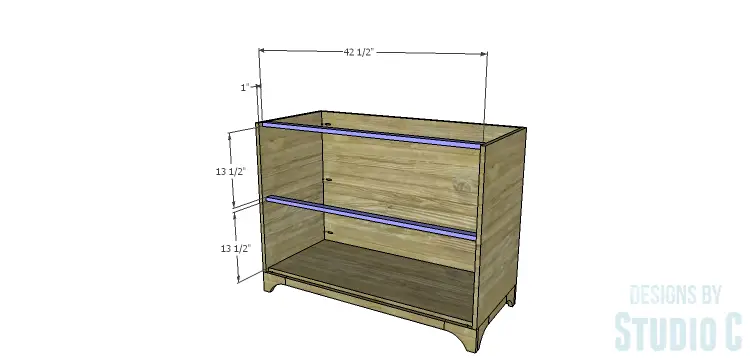 DIY Plans to Build a Greek Key Chest_Front Stretchers