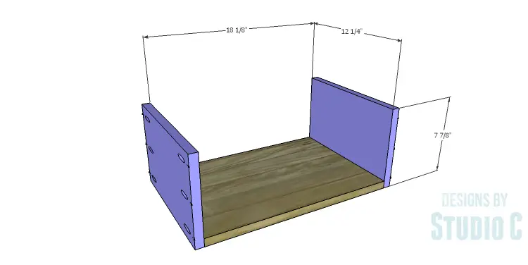 DIY Plans to Build a Huro Industrial Dresser_Large Drawer BS