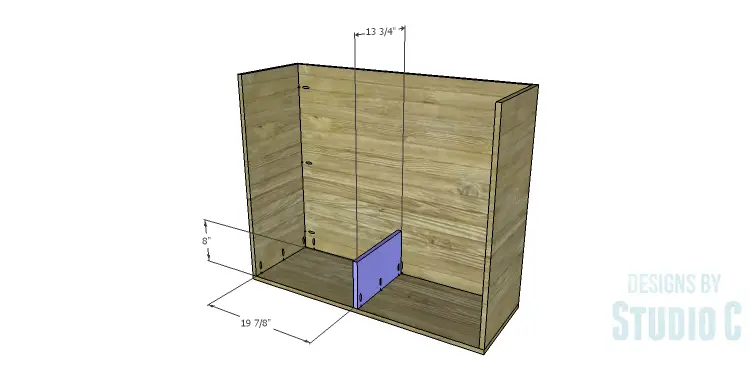 DIY Plans to Build a Huro Industrial Dresser_Lower Divider