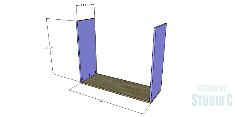 DIY Plans to Build a Huro Industrial Dresser_Sides & Bottom