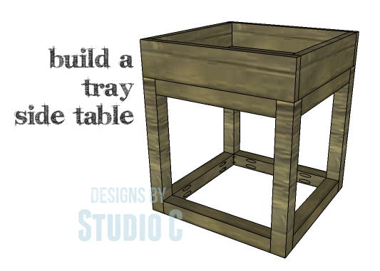 build tray side table