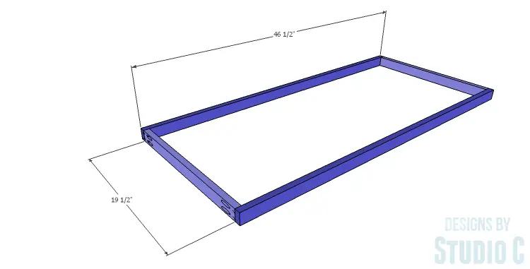 DIY Plans to Build a Simply Classic Coffee Table_Shelf Frame 1