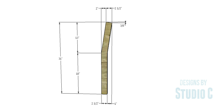 DIY Plans to Build a Taboreh Bench_Back Legs