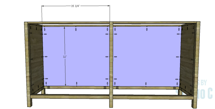 DIY Plans to Build a Frances Buffet_Back Panel