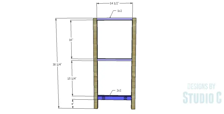 DIY Plans to Build a Frances Buffet_Center Leg Frame