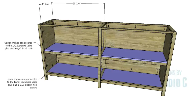 DIY Plans to Build a Frances Buffet_Shelves