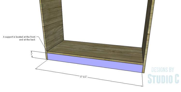 DIY Plans to Build a Savoy Cabinet_Bottom Support