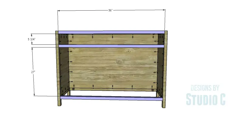 DIY Plans to Build a Doyle Cabinet_Front Stretchers