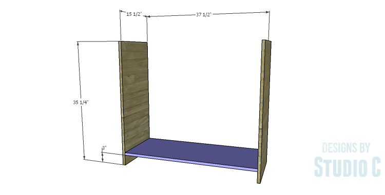 DIY Plans to Build a Savoy Cabinet_Sides & Bottom