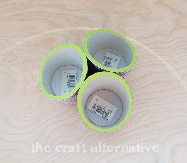 Desk Organizer Made with PVC Pipe and Paper_Top View