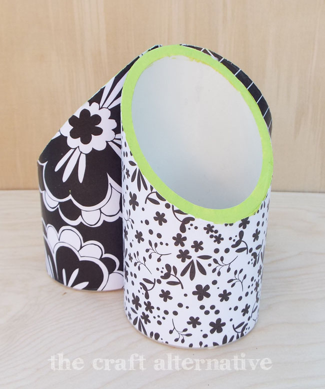 Desk Organizer Made with PVC Pipe and Paper_White Paper