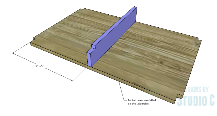 DIY Plans to Build a Jeweler's Desk_Center Drawer Upper Shelf 2