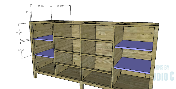DIY Plans to Build a Monroe Dresser_Shelves
