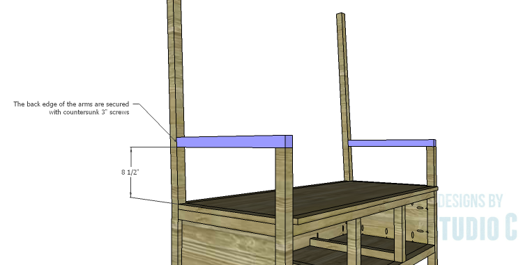 DIY Plans to Build a Storage Settee_Arms 2