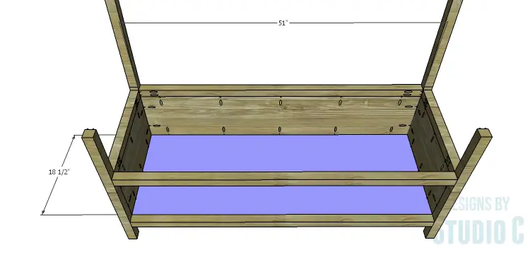 DIY Plans to Build a Storage Settee_Bottom