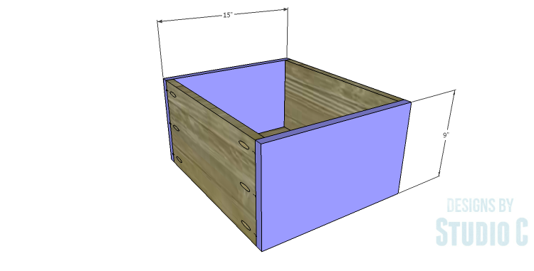 DIY Plans to Build a Storage Settee_Drawer FB