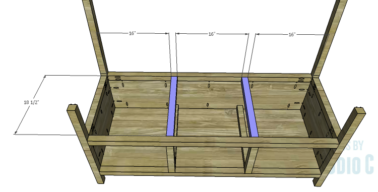DIY Plans to Build a Storage Settee_Seat Supports