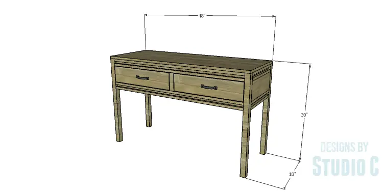 DIY Plans to Build a Holly Console Table