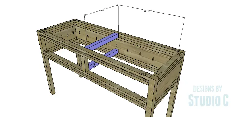 DIY Plans to Build a Holly Console Table_Center Supports