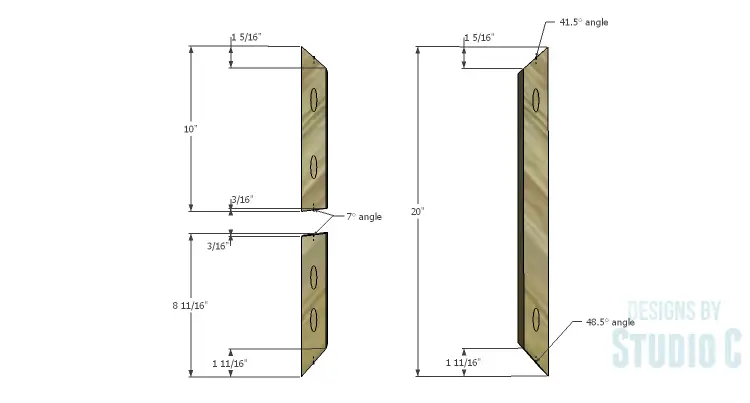 DIY Plans to Build a Riley End Table_Sides 1