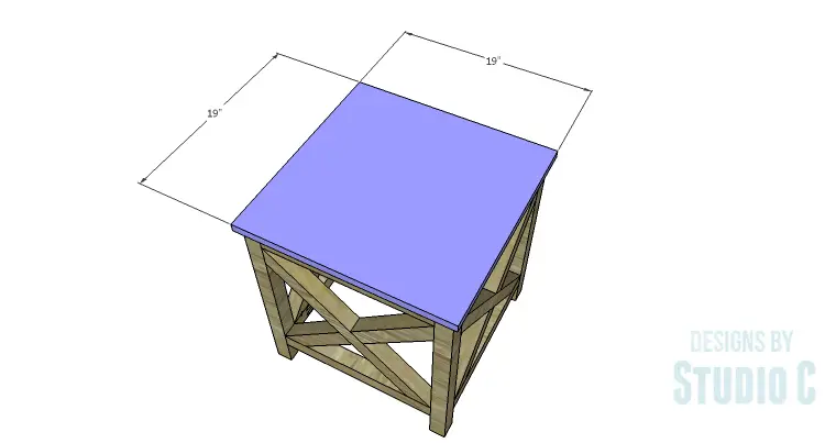 DIY Plans to Build a Riley End Table_Top