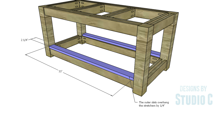 DIY Plans to Build a Simple Outdoor Bench_Outer Slats