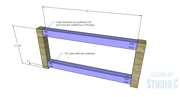 DIY Plans to Build a Simple Outdoor Bench_Sides