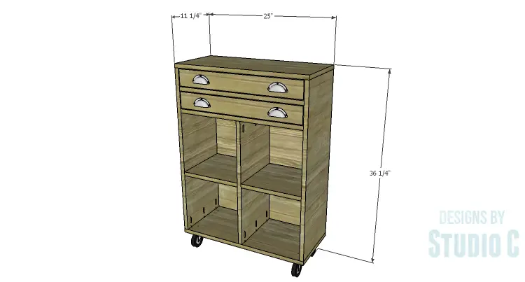 DIY Plans to Build a Leighton Rolling Cabinet